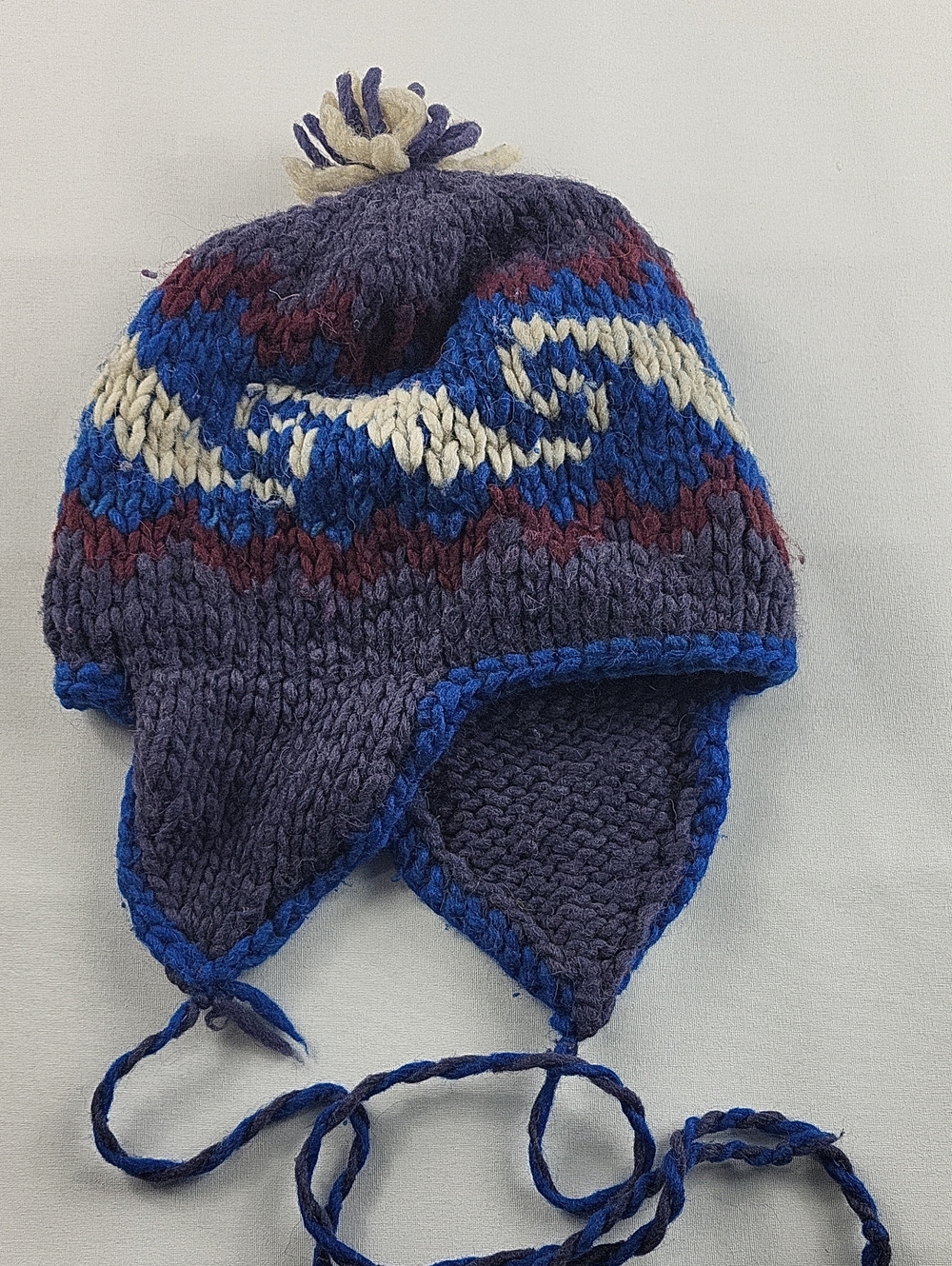 Handmade Wool Earflap Beanie Hat Made in Nepal